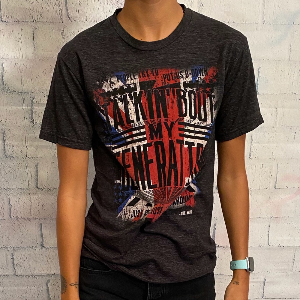 NWOT “Talkin’ ‘bout my generation” 🎶 Lyrics tee